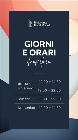 Leggi blog | ORARI DI APERTURA