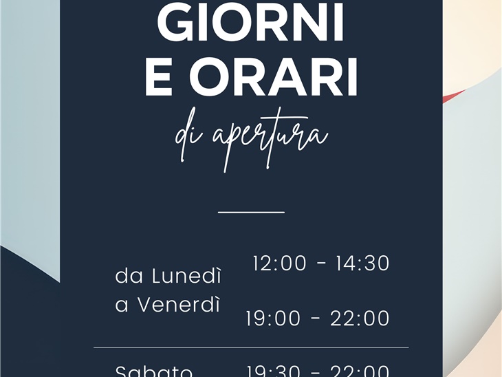 Leggi blog | ORARI DI APERTURA