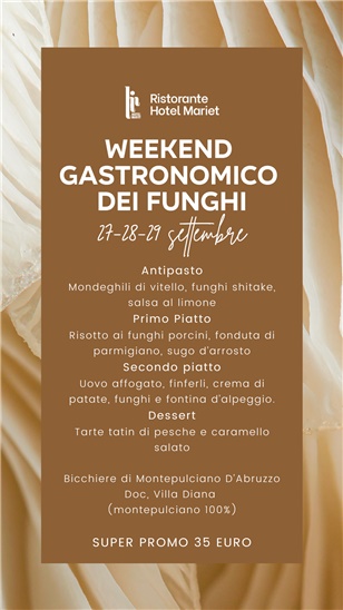 Leggi blog | SUPER PROMO MENU FUNGHI 2024